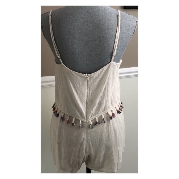 NWT Paper Crane linen blend romper - Picture 5 of 8